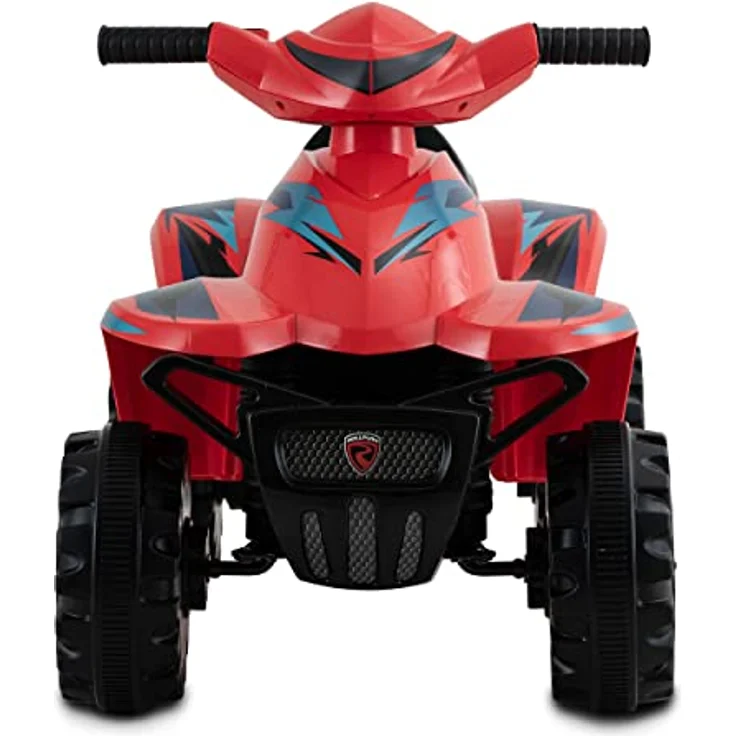 Rollplay Mini Elektro-Quad Racing, Elektrofahrzeug für Kinder ab 1,5 Jahren, 6 Volt, 3 km/h, rot, bis max. 35 kg, mit gepolsterten Griffen und niedrigem Einstieg - 26641 – Bild 3
