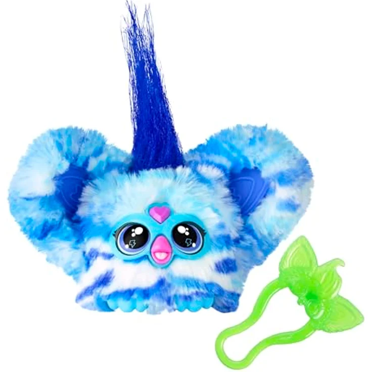 Furby Furblets Ooh-Koo Mini-Freund, über 45 Geräusche, Rockmusik & Sätze in Furbisch, elektronisches Spielzeug, blau-weiß, für Kinder ab 6 – Bild 1