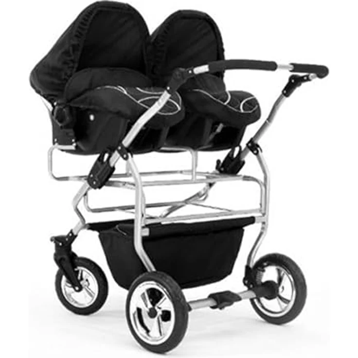 Elcar Zwillingskinderwagen 4 in 1 Duo inkl. Autositze - 13 Teile - in 20 Farben – Bild 4