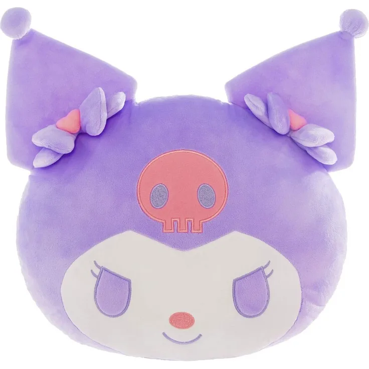Sakami Merchandise Sanrio Kuromi 3D Plüschkissen, offiziell lizenziert von Crunchyroll, 37 cm aus hochwertigem Polyester, detailreich gestaltet