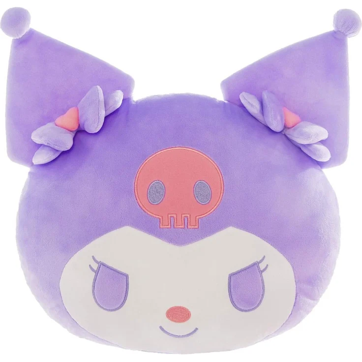 Sakami Merchandise Sanrio Kuromi 3D Plüschkissen, offiziell lizenziert von Crunchyroll, 37 cm aus hochwertigem Polyester, detailreich gestaltet
