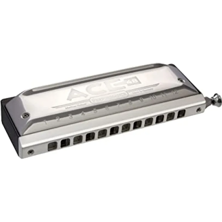 Hohner M754801 Ace 48 Chromatisch 12-Loch Mundharmonika, C-Schlüssel