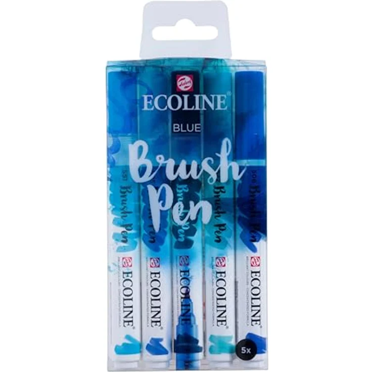 Talens Ecoline 5 brush pens "Blue" – Bild 1