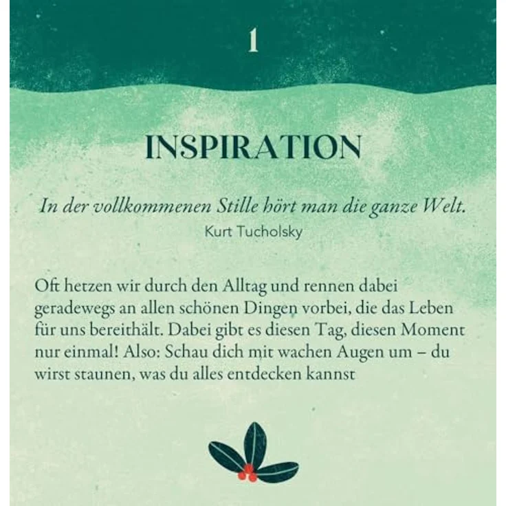 Coppenrath Zettel-Adventskalender - Sei gut zu dir im Advent mit inspirierenden Texten, Yoga-Übungen und Rezepten – Bild 2