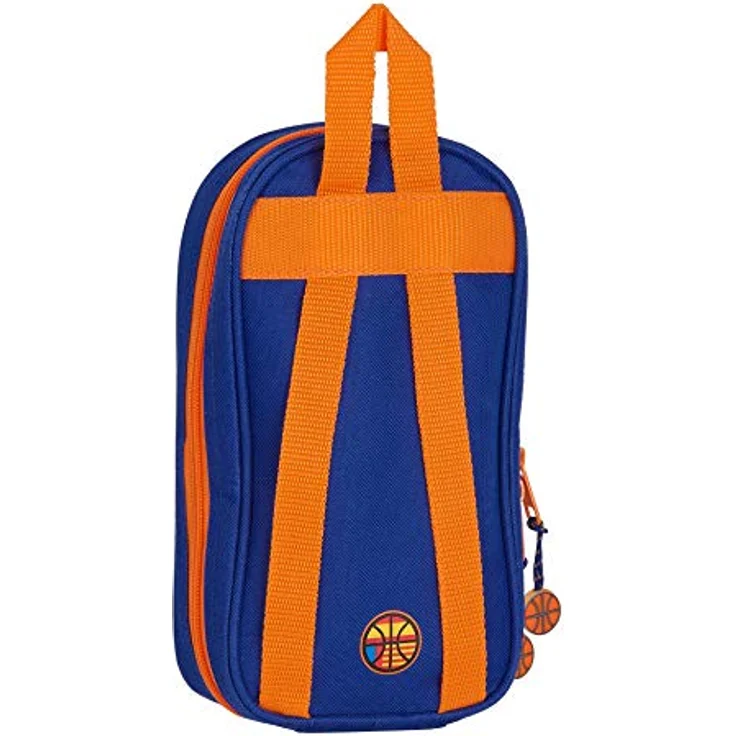 Safta Valencia, Nützliches Federmäppchen in Blau/Orange, 320x150x420 mm – Bild 2
