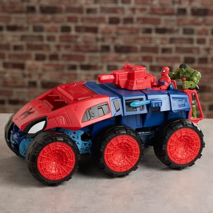 Spider-Man Spider-Man Movie Armored Vehicle, 2-in-1 Super Chompin' Tank mit Projektil-Abschussfunktion und Cockpit für 2 ActionVerse-Figuren – Bild 8