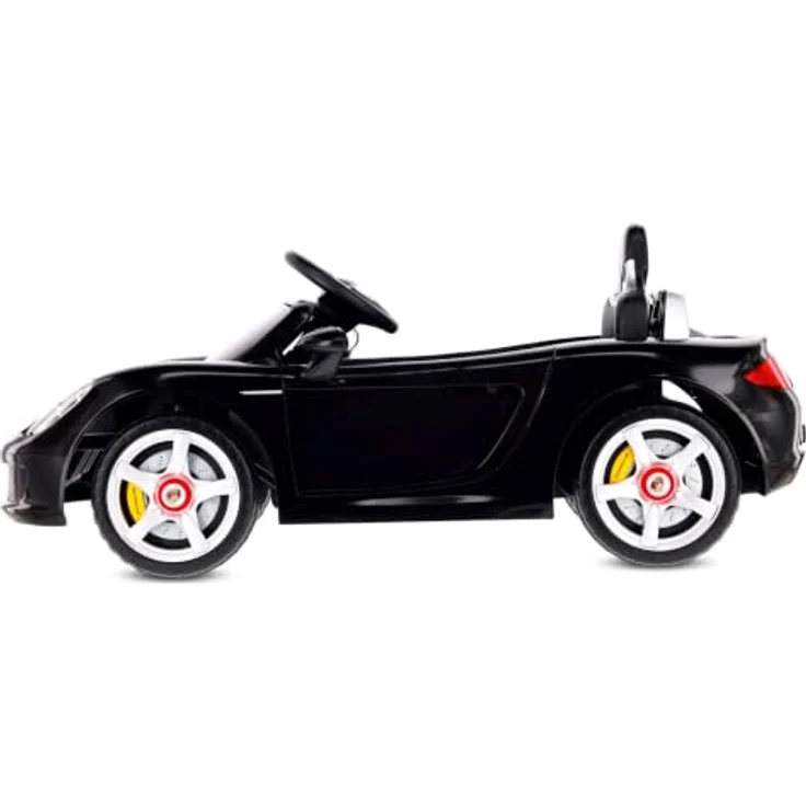 Sun Baby Porsche Carrera GT, Elektro Kinderfahrzeug mit 12V Akku, MP3, Fernbedienung und Sicherheitsgurten, schwarz – Bild 7