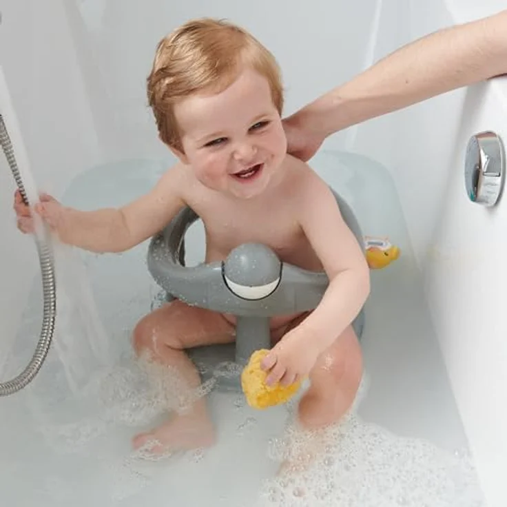 Bebeconfort Drehbarer Badewannensitz, Badewannensitz, Ergonomisch, 6 Monate bis 12 Monate, Max. 10 kg, Grey – Bild 8