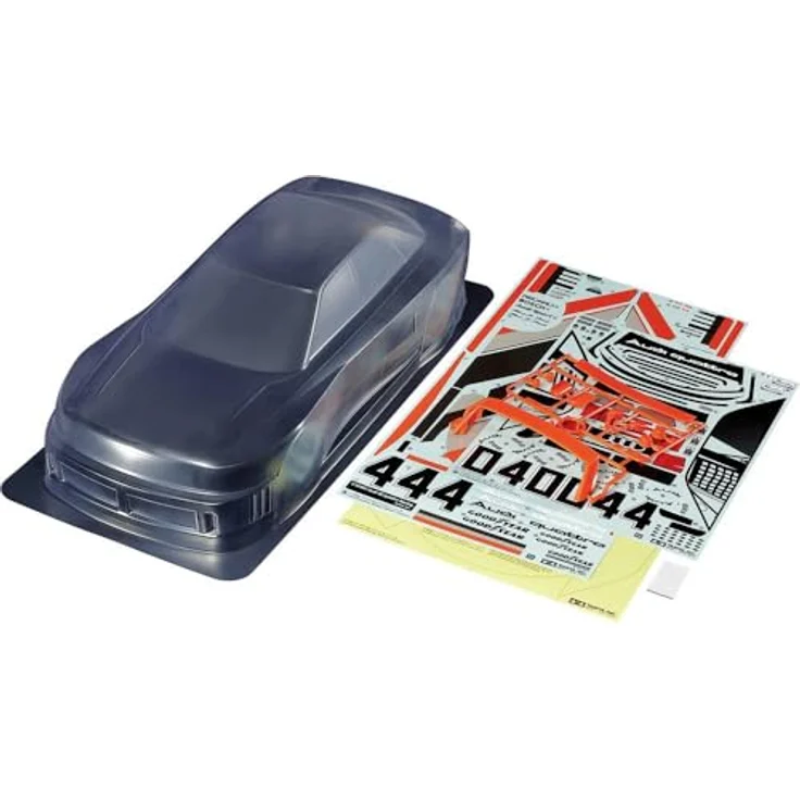 TAMIYA 51751 Karosserie Satz Audi 90 Quattro Racing, 1:10 Maßstab für Tourenwagenchassis (251mm), mehrfarbig, inkl. Anbauteile und Lackiermasken – Bild 1