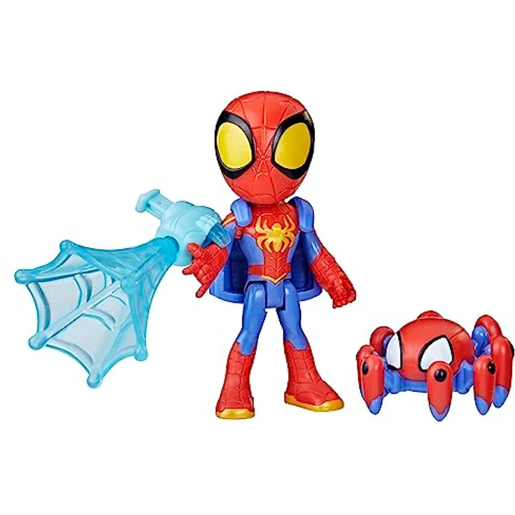 Spidey and his Amazing Friends Marvel Web-Spinners Spidey Action-Figur mit drehbarem Netz-Accessoire, ideales Geschenk für Kinder – Bild 5