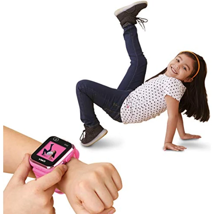 Vtech Electronics Europe BV 80-193834 Kidizoom Smart Watch DX2 ve, Pink mit Blumen – Bild 8