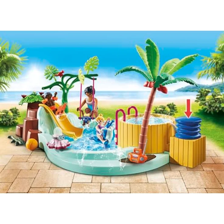 Playmobil® Konstruktions-Spielset Kinderbecken mit Whirlpool (71529), My Life, (53 St), Made in Germany - Preisvergleich – Bild 3