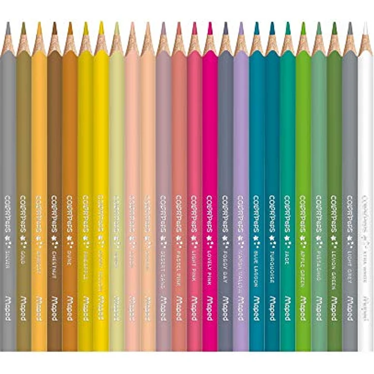 Maped - ergonomische Drei-Kant-Buntstifte, Farbstifte COLOR'PEPS STAR aus FSC-zertifiziertem Holz - 72x Stifte – Bild 3