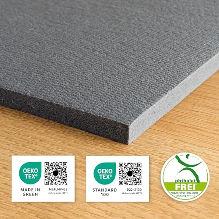 Ehrenkind® Krabbelmatte PRO, extra dick und soft, Oeko-Tex 100, 180x120cm, hellgrau, Made in Germany – Bild 5