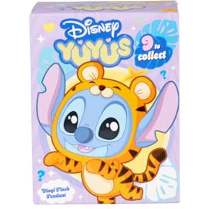 Simba Disney YuYus Stitch – Plüsch-Vinyl-Charms, 9 tierische Designs im Blindbox-Format, ca. 12 cm, mit Karabiner, Sammelfigur für Kinder & Fans – Bild 2
