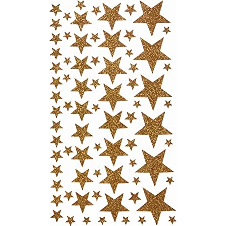 Artemio 11004501 Sticker Sterne, Papier, Gold, 14 x 0,2 x 28 cm