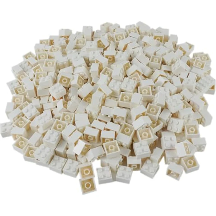 Stein-Experte Lego® 2x2 Steine Weiß, 100 Stück für kreative Baukunst – Ideal für Architekturmodelle und Mosaike, kompatibel mit allen LEGO Sets – Bild 1