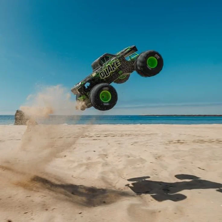 Arrma QUAKE 223S DSC ARTR, Monstertruck 1:10 mit bürstenlosem Elektromotor, 80,5 km/h, 2WD Heckantrieb, grün – Bild 7