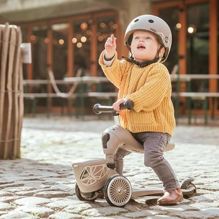 Scoot and Ride Scoot&Ride Highwaykick 1 Lifestyle - Rutscherfahrzeug und Scooter, 2in1 Kickboard/Kickboard mit Sitz, für Kinder von 1-5 Jahren, grün – Bild 5