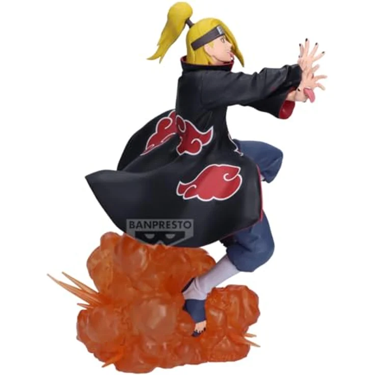 Banpresto Deidara Actionfigur, 18 cm PVC Sammlerstatue aus Naruto Shippuden, mehrfarbig, inklusive Basisständer – Bild 2