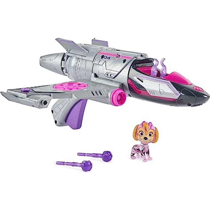 Spin Master Spielzeug-Flugzeug Paw Patrol - Movie II - Skyes Deluxe Jet-Flieger, inkl. Skye Figur, mit Licht- und Soundeffekt – Bild 2