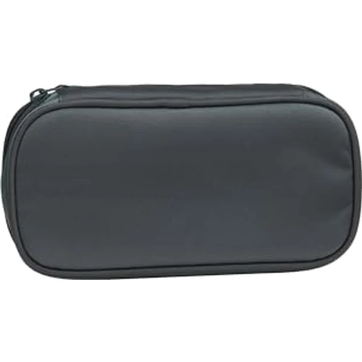 satch Schlamperbox extra groß inkl. Trennfach Reißverschlussfach Stiftehalter Geodreieck Sichtfenster für Stundenplan Gradient Mint - Anthrazit – Bild 2