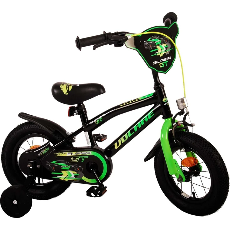 Volare Kinderfahrrad Super GT - Jungen - Rücktrittbremse, bis 60 kg, 85% zusammengebaut, 12, 14 oder 16 Zoll - Rot, Grün oder Blau