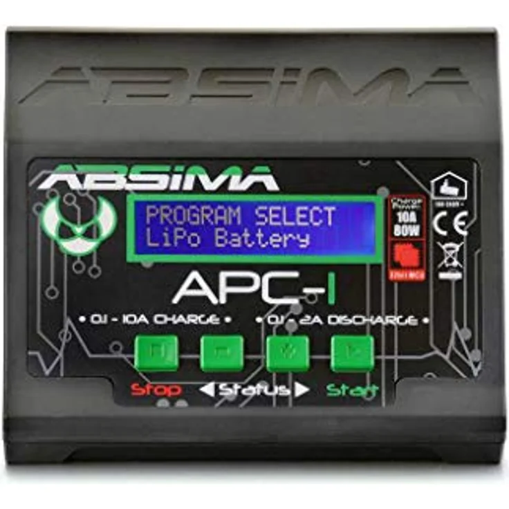 Absima APC-1 Multifunktionsladegerät, 80 Watt, LiHV-fähig, für RC Autos, Mehrfarbig – Bild 3
