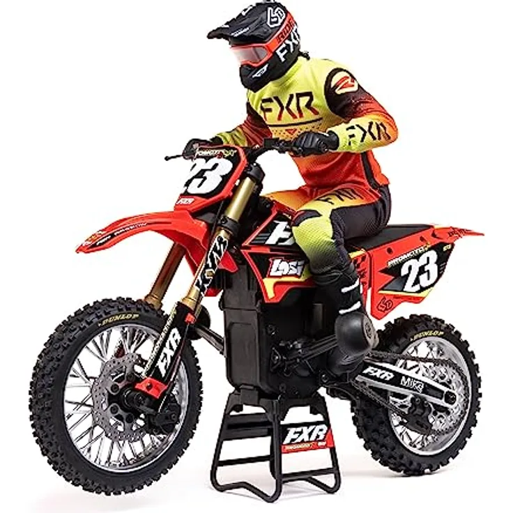 Losi Promoto-MX 1:4 RTR, Ferngesteuertes Motorrad mit bürstenlosem Elektromotor und Allradantrieb