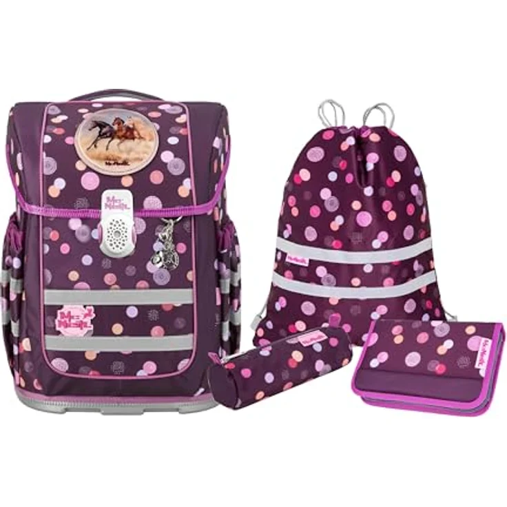 McNeill Schulranzen-Set COMPACTO, 5tlg. - Kollektion 2024, Tragetasche, RUBY – Bild 1