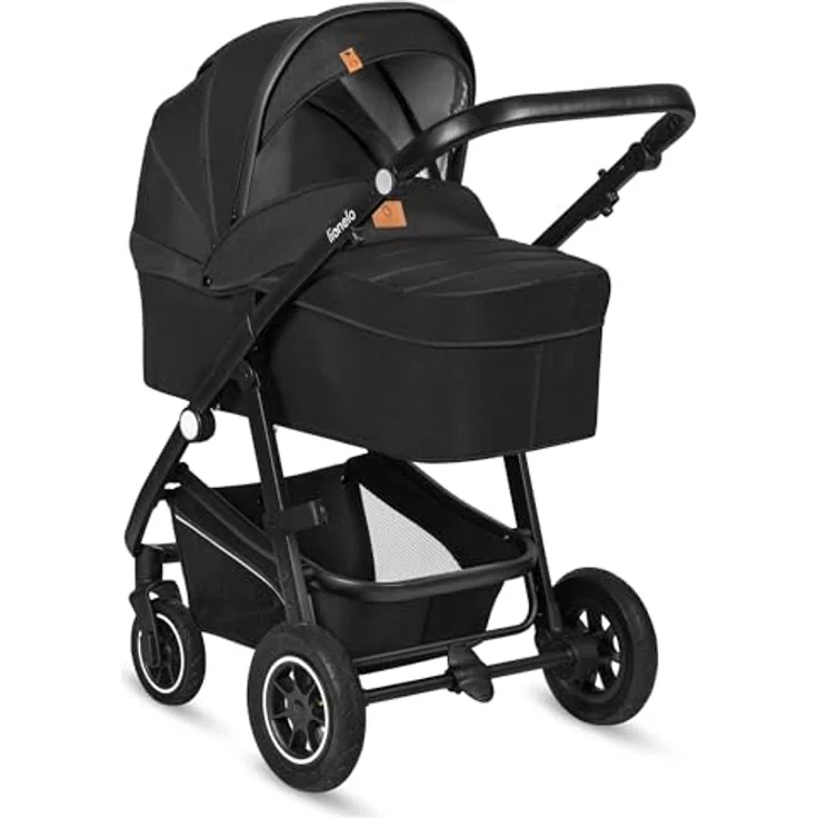 Lionelo Bianka, 3 in 1 Kombikinderwagen mit Autositz, Buggy und Reisewiege, ADAC-zertifiziert, grau – Bild 16