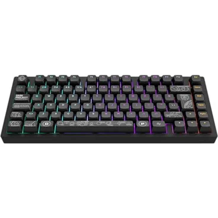 Dark Project Dpkb Nova 81 Iso Black, 81-Tasten Keyboard in Schwarz mit ISO-Layout – Bild 1