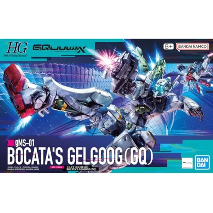 BANDAI Spirits HG Mobile Suit Gundam GQuuuuuuuuuX, Kunststoffmodell B im Maßstab 1:144, farbcodiert mit flexiblem Heckantrieb und umfangreichem Zubehör – Bild 4