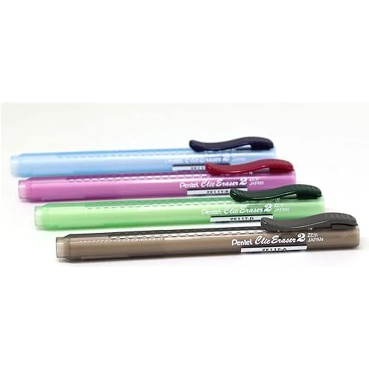 Pentel ZE11T-C ClicEraser 2" Radierstift, nachfüllbar mit ZER-2, Gehäuse semi-transparent blau, 1 Stück – Bild 5