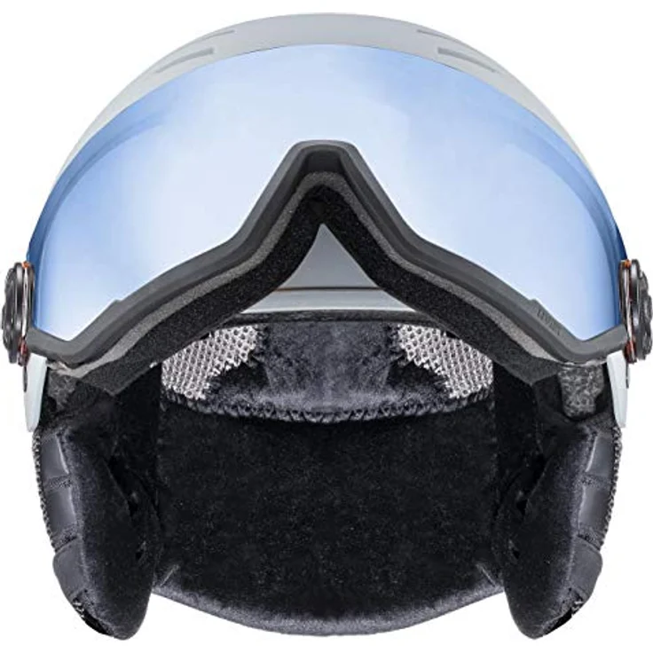 uvex wanted visor - robuster Skihelm für Damen und Herren - mit Visier - optimierte Belüftung - rhino matt - 54-58 cm – Bild 4