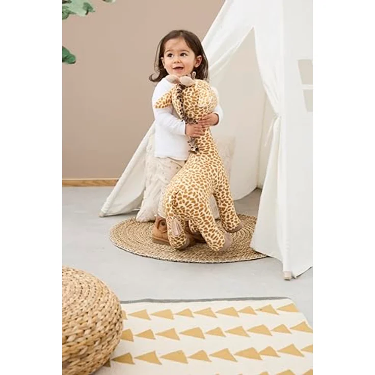 Sterntaler® Kuscheltier Giraffe Kaya XXL, 60 cm kuscheliges Flausch mit gesticktem Gesicht und pflegeleichter Reinigung – Bild 6