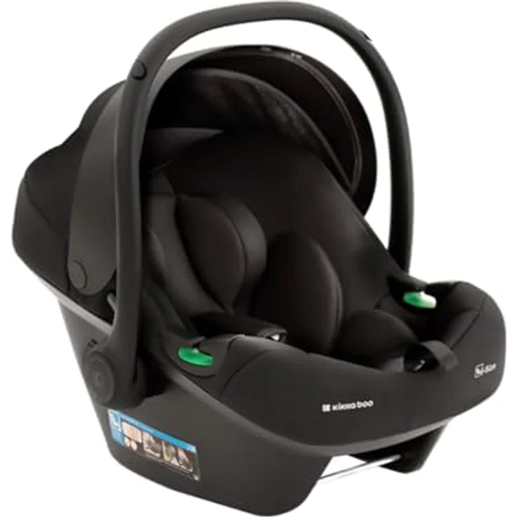 Kikkaboo Babyschale Babyschale i-Prime i-Size, bis 13 kg (40 - 87 cm) Gruppe 0+ Kopfstütze verstellbar, Memory-Schaum, schwarz – Bild 2