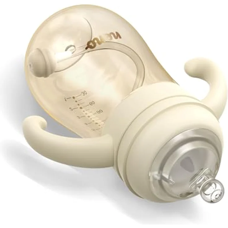 NENO Mio 6 m+ Babyflasche, 300 ml mit Haltegriffen, cremefarben, spülmaschinengeeignet – Bild 6