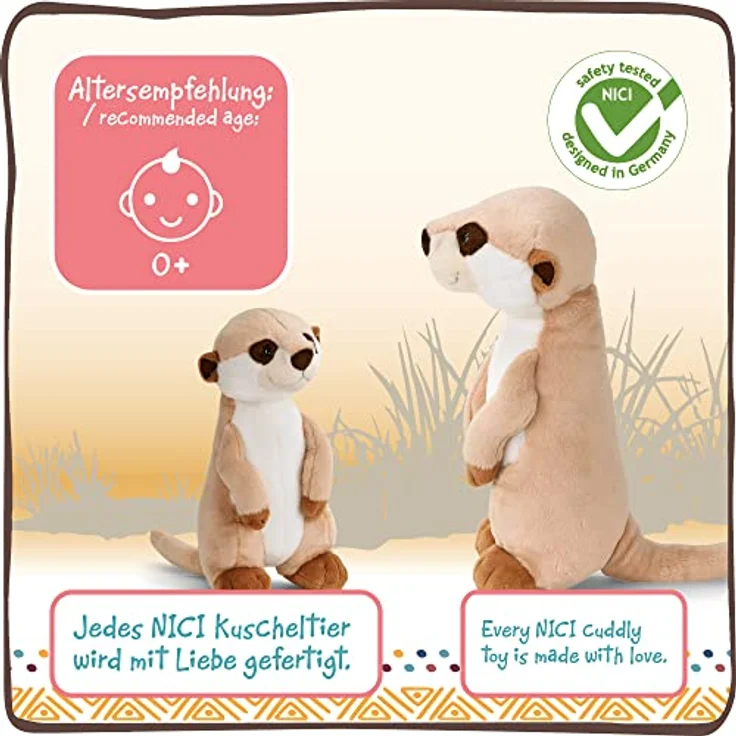 Nici 48460 Erdmännchen 30cm, sitzend - Preisvergleich – Bild 4