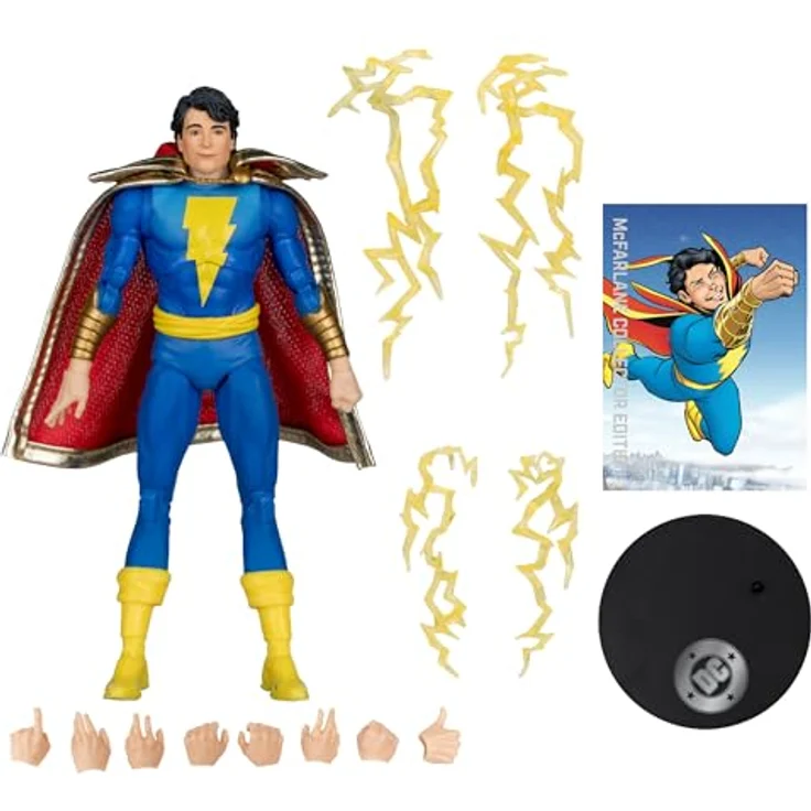 McFarlane Toys DC Multiverse Shazam! Freddy Freeman, 17,8 cm Actionfigur mit 22 beweglichen Teilen, 8 zusätzlichen Händen und Sammelkarte, Collector Edition #55 – Bild 2