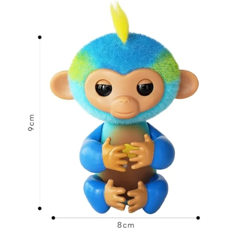 Fingerlings Monkey Blue Leo - Interaktives Äffchen mit Ton-, Bewegungs- und Berührungsreaktionen – Bild 3
