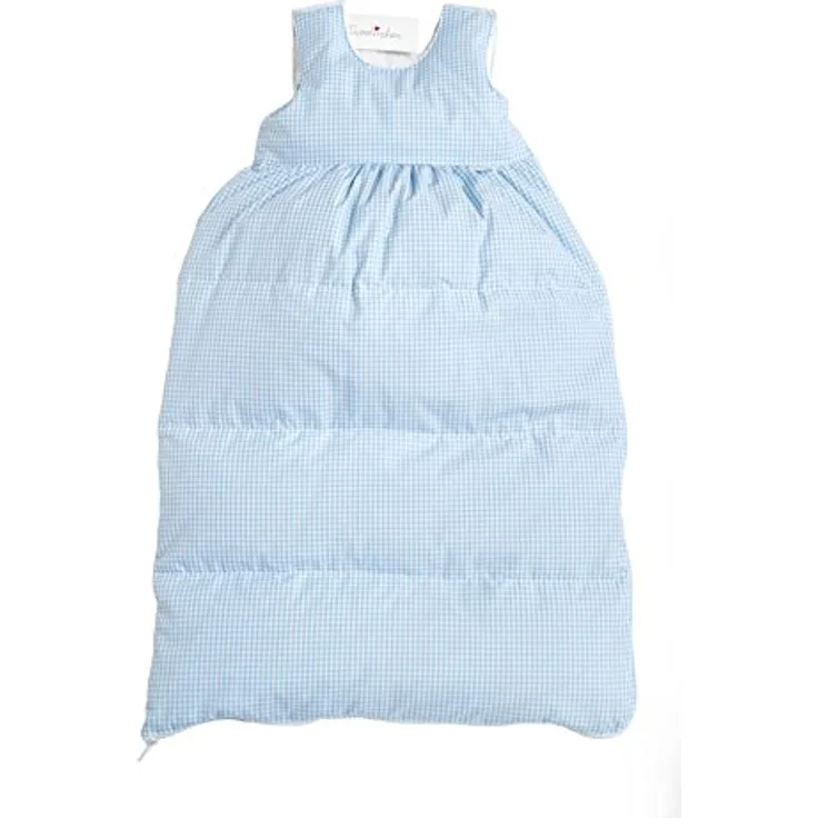 Tavolinchen Babyschlafsack "TwistKaro", Ganzjahresschlafsack mit 100% neuer Daunenfüllung, bleu, 130 cm