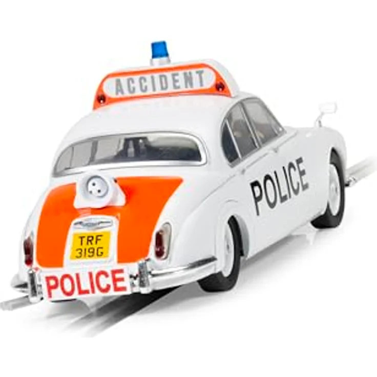 Scalextric Jaguar MK2 Police Edition, Modellrennwagen mit Blinklicht und Schildern – Bild 5