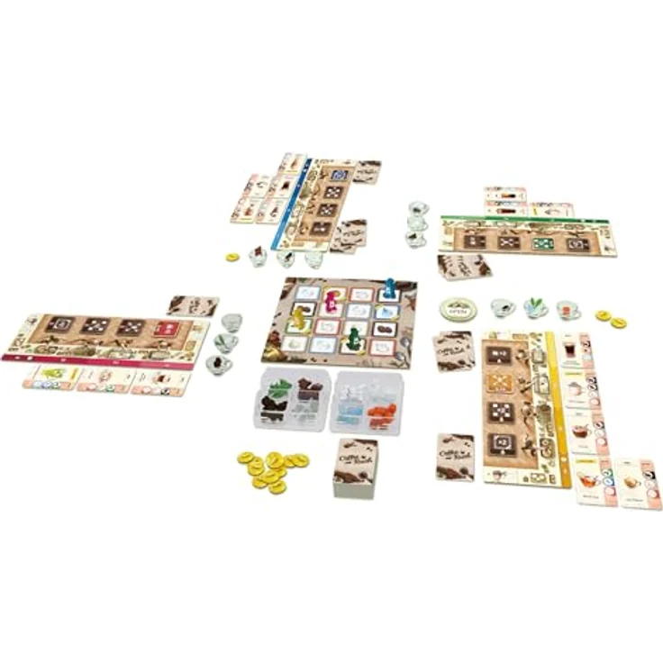 NoName Coffee Rush, Brettspiel zur Steigerung der Barista-Bewertung mit Zutatenmanagement – Bild 4