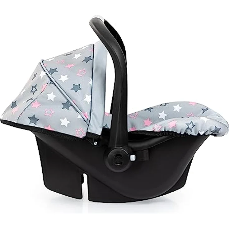 Bayer Design 67907AA Puppenautositz mit Dach, verstellbarem Griff, Puppenzubehör – Bild 2