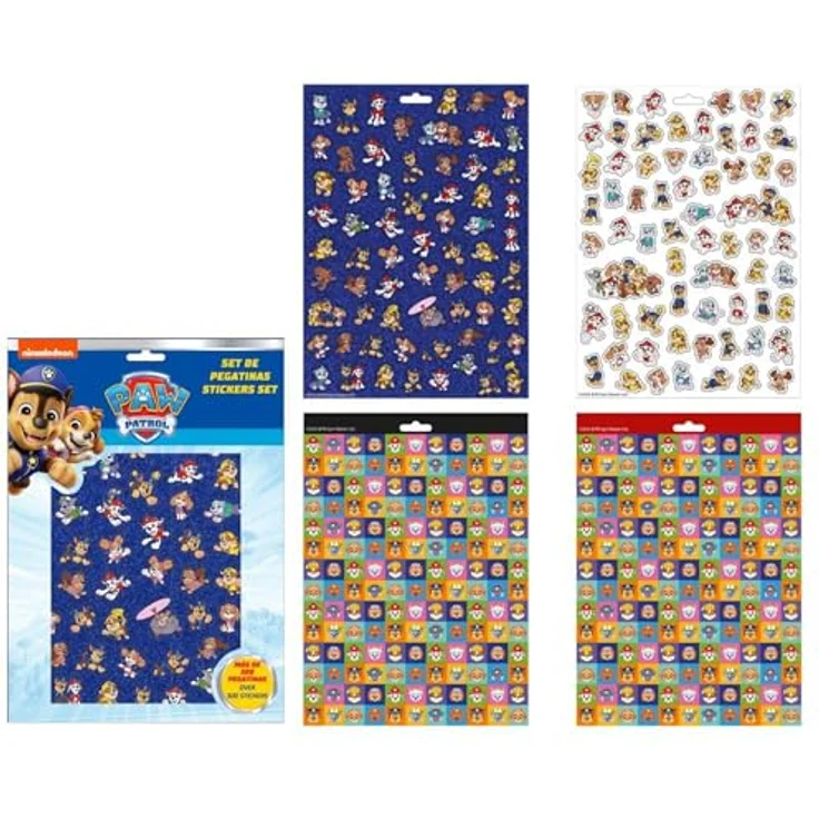 Cerda Paw Patrol Sticker-Set, 300+ bunte Aufkleber zum Basteln & Dekorieren, kindgerecht – Bild 2