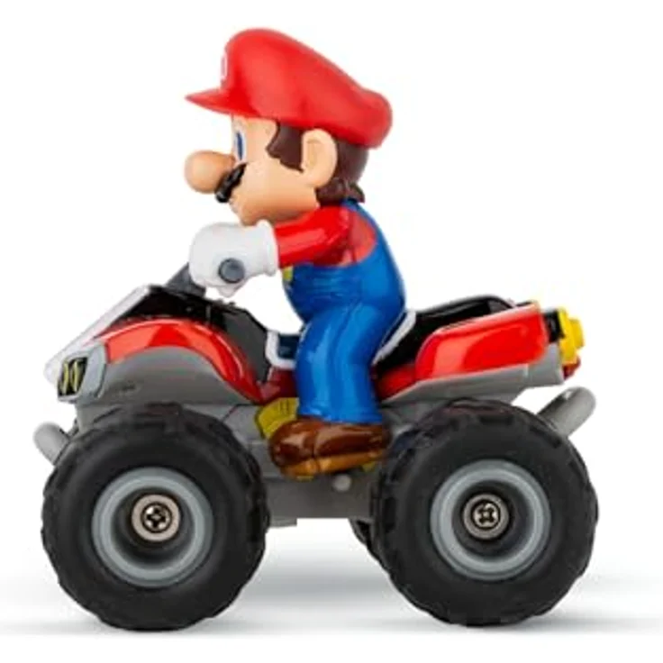Carrera RC I Mario Kart I MarioIQuad 24GHz Ferngesteuertes Auto für aufregende Rennen I Original Lizenz I Bis zu 8 min Fahrzeit I Inkl Luftreifen I Ein Muss für MarioIFans aller Altersgruppen – Bild 3