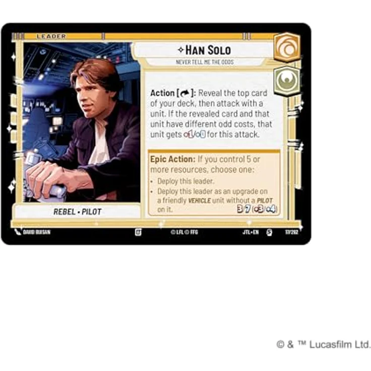 Fantasy Flight Games Star Wars: Unlimited TCG Jump to Lightspeed Spotlight-Deck Han Solo, 50-Karten-Deck mit 4 exklusiven Karten, 2+ Spieler, 20 Minuten, Englisch – Bild 4