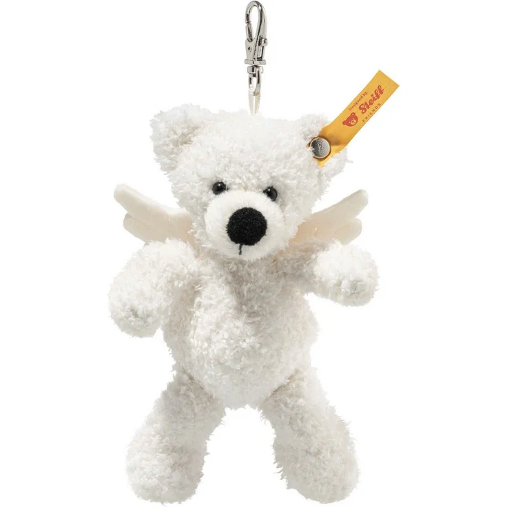 Steiff Kuscheltier Friends Anhänger Lotte Schutzengel Teddybär, weiß mit Engelsflügelchen
