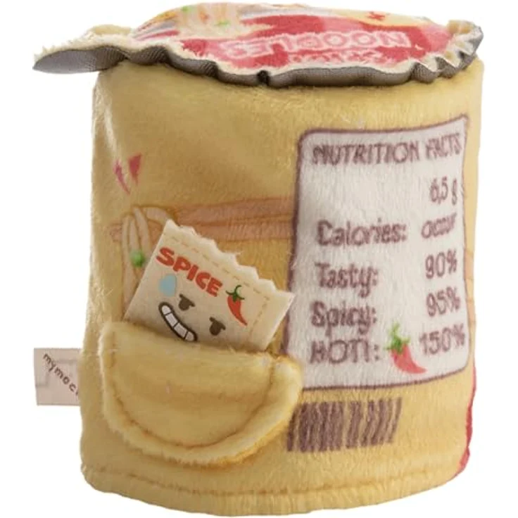 NICI Kuscheltier roter Panda Akai, 8cm Plüsch mit Gewürz & Instantnudel Kostüm, 3-in-1 Sammelfigur – Bild 3